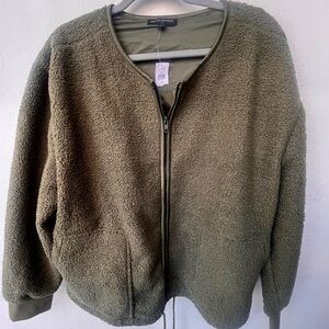 Banana Republic Olive Fleece Jacket